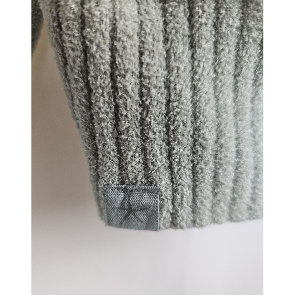 Barefoot Dreams CozyChic Lite Knit Womens Size Medium Full Zip Sweater Green - Picture 4 of 6